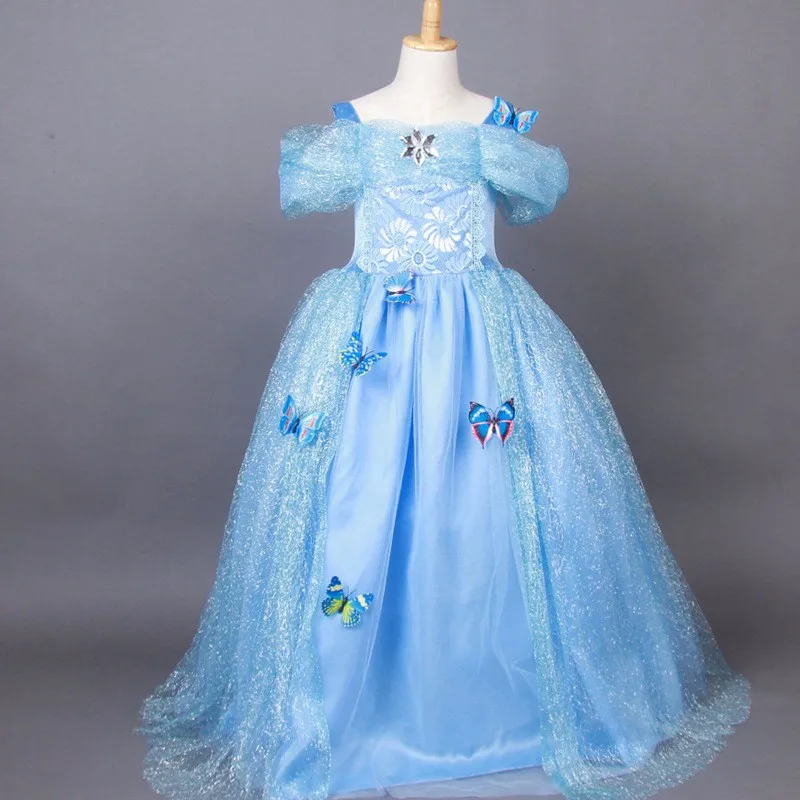 Fashion blue princess girls cinderella costumes little girls birthday party dresses for children
Fashion blue princess girls cinderella costumes little girls birthday party dresses for children