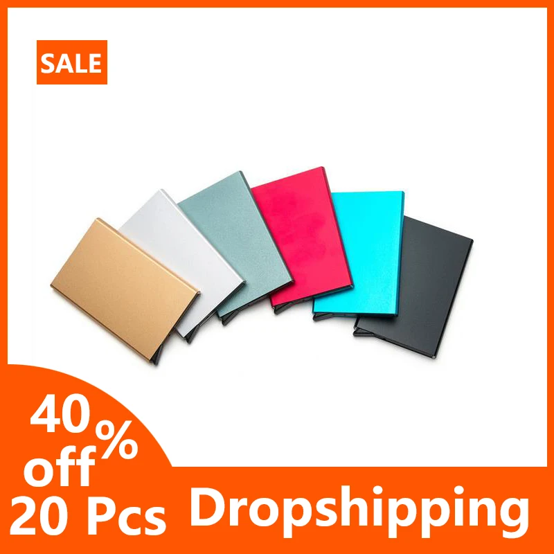 20 Pcs Men And Women Smart Wallet Aluminum Alloy Credit Card Holder RFID Business Casual Anti-theft Mini Purse For Women
20 Pcs Men And Women Smart Wallet Aluminum Alloy Credit Card Holder RFID Business Casual Anti-theft Mini Purse For Women