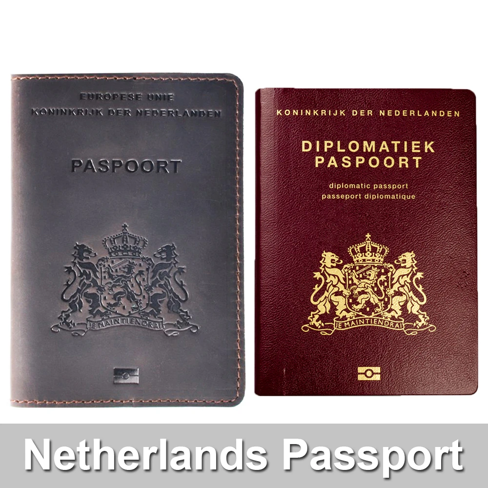 Moterm из натуральной кожи Обложка для паспорта Нидерланды голландский кредитной