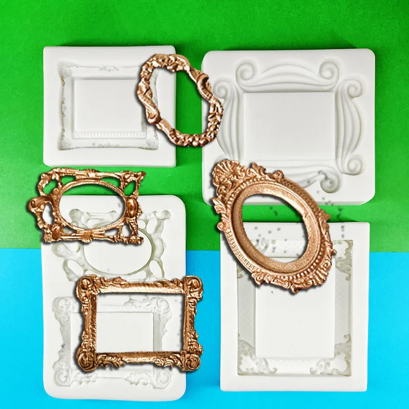 2 Size Mirror Frame Silicone Mold Fondant Chocolate Sugarcraft Cake Moulds Cake Decorating Tools Kitchen Bakeware
2 Size Mirror Frame Silicone Mold Fondant Chocolate Sugarcraft Cake Moulds Cake Decorating Tools Kitchen Bakeware