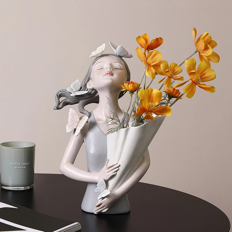 Butterfly Girl Vase Sculpture Model Modern Home Decor Living Room Bedroom Countertop Vase Gift In Stock
Butterfly Girl Vase Sculpture Model Modern Home Decor Living Room Bedroom Countertop Vase Gift In Stock