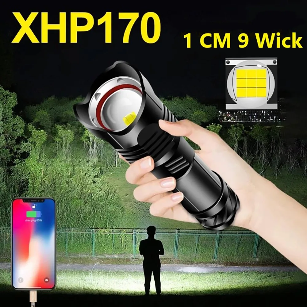 Новый обновленный XHP160 мощный светодиодный фонарик XHP50.2 Перезаряжаемый Usb Тактический фонасветильник 18650 уличсветильник ing Flash светильник
Новый обновленный XHP160 мощный светодиодный фонарик XHP50.2 Перезаряжаемый Usb Тактический фонасветильник 18650 уличсветильник ing Flash светильник
