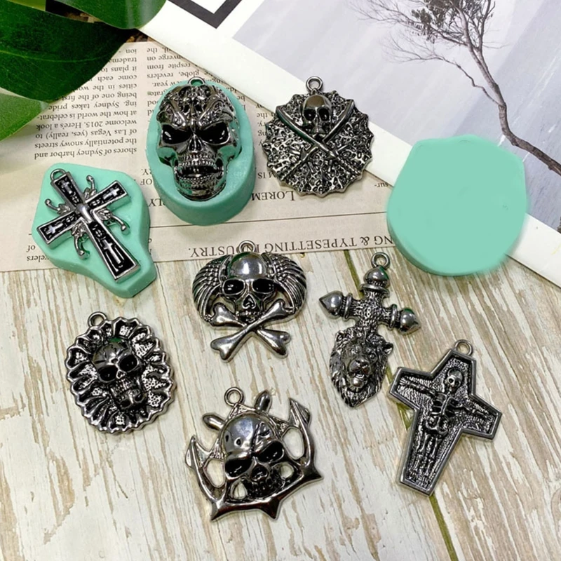 Skeleton Cross Pendants Epoxy Resin Mold Moon Keychain Earrings Silicone Mould DIY Crafts Jewelry Necklace Casting Tool
Skeleton Cross Pendants Epoxy Resin Mold Moon Keychain Earrings Silicone Mould DIY Crafts Jewelry Necklace Casting Tool