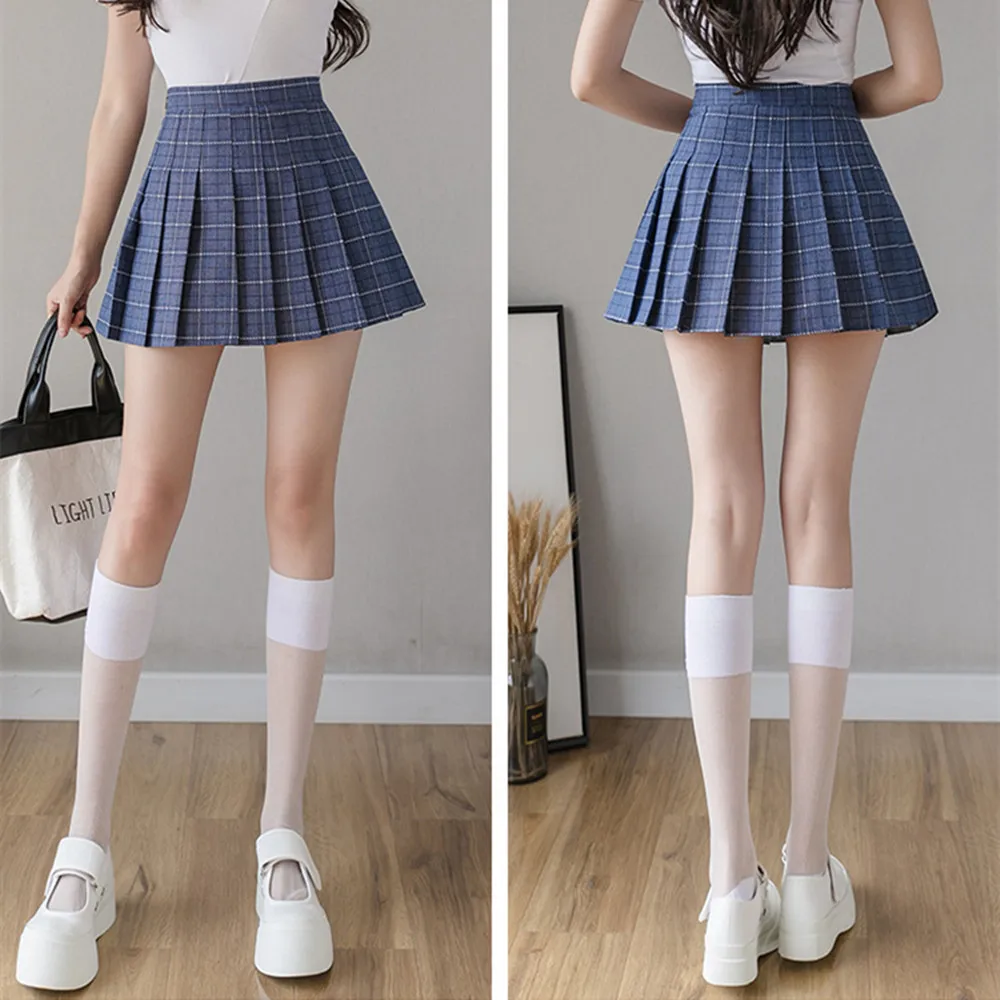 Half-Length Skirt Summer Female Skirt High Waist Plaid Mini Skirt Female Middle School Student Sexy Cute Pleated Skirt Zpper
Half-Length Skirt Summer Female Skirt High Waist Plaid Mini Skirt Female Middle School Student Sexy Cute Pleated Skirt Zpper