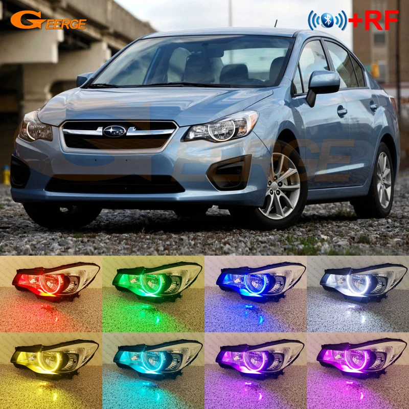 

Для Subaru Impreza XV Crosstrek GJ GP 2011 - 2015 RF Remote BT App многоцветный ультра яркий RGB комплект светодиодов «глаза ангела» Halo Rings