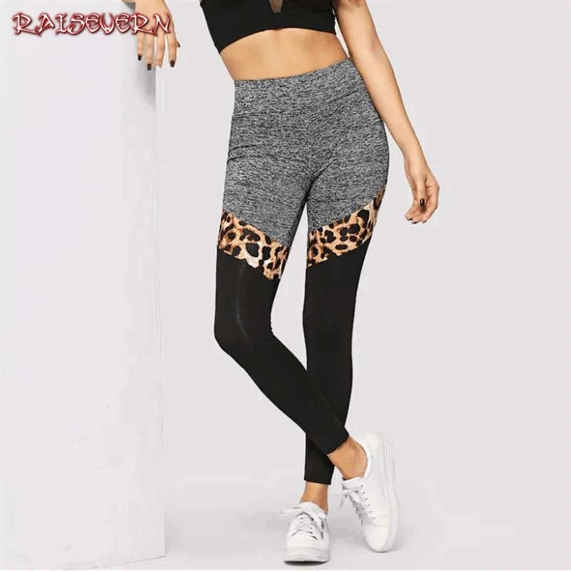 Sexy Women Leggings Stripe Patchwork Leopard Trousers Pants Black Grey Capris Sportswear Fitness Leggings High Elastic Leggings
Sexy Women Leggings Stripe Patchwork Leopard Trousers Pants Black Grey Capris Sportswear Fitness Leggings High Elastic Leggings