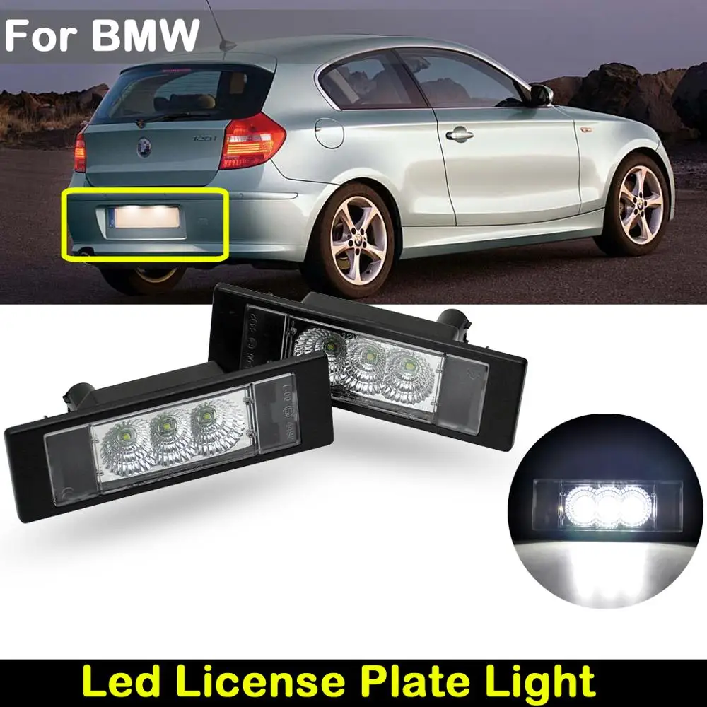 For BMW E81 E87 E63 E64 F20 F12 F13 Z4 E85 E86 E89 K48 F06 For MINI R55 R60 R61 LED Car license plate light number plate lamp
For BMW E81 E87 E63 E64 F20 F12 F13 Z4 E85 E86 E89 K48 F06 For MINI R55 R60 R61 LED Car license plate light number plate lamp