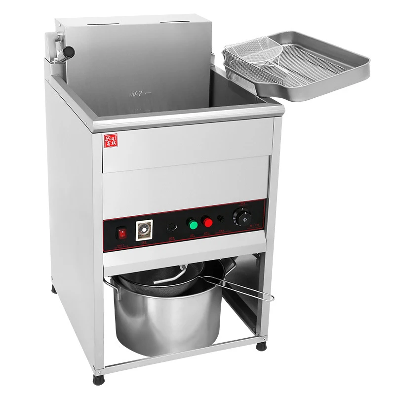 Electric Fryer Commercial Vertical Automatic Thermostat Single Cylinder Multifunction High Capacity Fry Pan Fried Chicken Chop
Electric Fryer Commercial Vertical Automatic Thermostat Single Cylinder Multifunction High Capacity Fry Pan Fried Chicken Chop