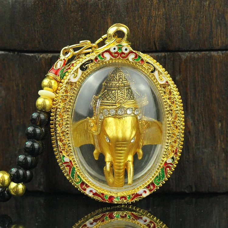 Southeast Asia Thailand Temple Greco Buddhist pocket talisman GOOD LUCK BLESS gold Ganesha wealth God Buddha card Pendant Amulet
Southeast Asia Thailand Temple Greco Buddhist pocket talisman GOOD LUCK BLESS gold Ganesha wealth God Buddha card Pendant Amulet
