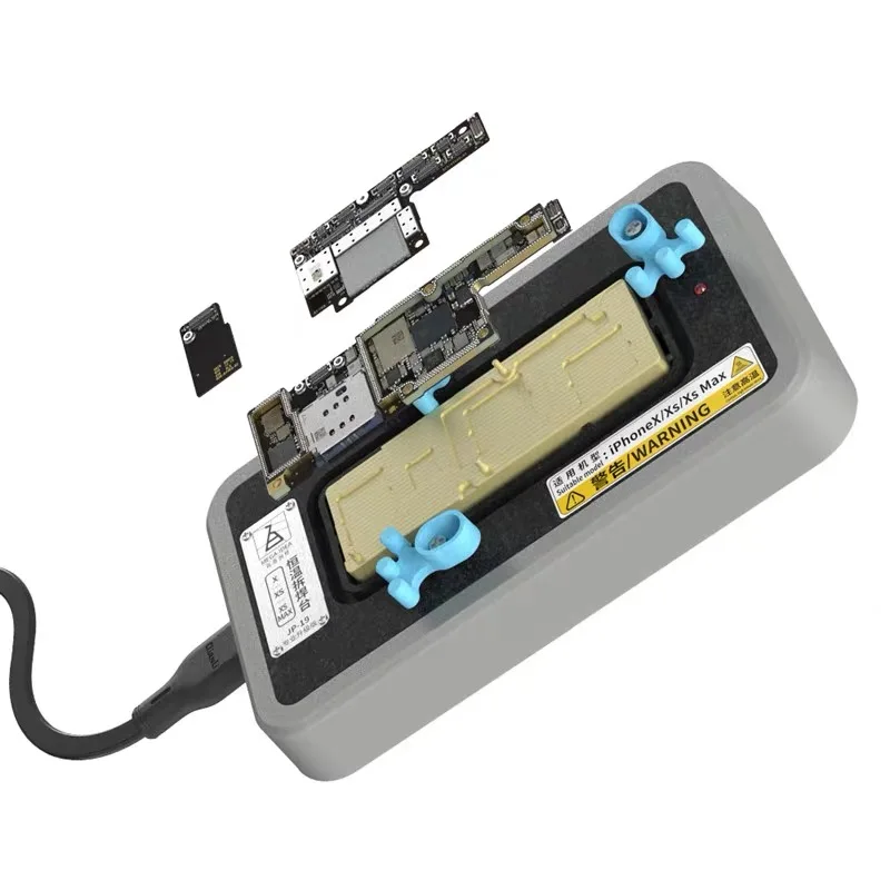 Constant temperature motherboard desoldering station layered heating Maintenance platform Glue Removing Fixture for iphone x xs |