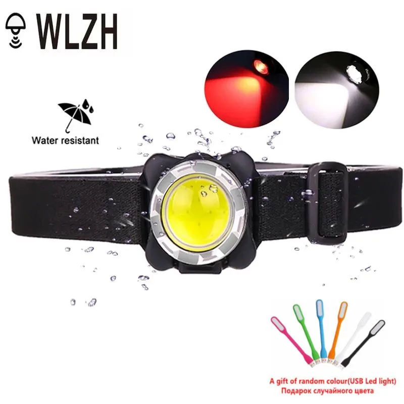Powerful Headlamp USB Rechargeable Headlight COB LED Head Light with Built-in Battery Waterproof Head Lamp White Red Lighting
Powerful Headlamp USB Rechargeable Headlight COB LED Head Light with Built-in Battery Waterproof Head Lamp White Red Lighting