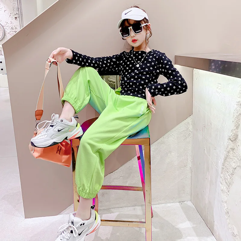 Children's Spring Autumn Fashion Cute Boutique Sportswear Korean Little Girl Letter Two Piece Suit Teenage College Style Clothes
Children's Spring Autumn Fashion Cute Boutique Sportswear Korean Little Girl Letter Two Piece Suit Teenage College Style Clothes