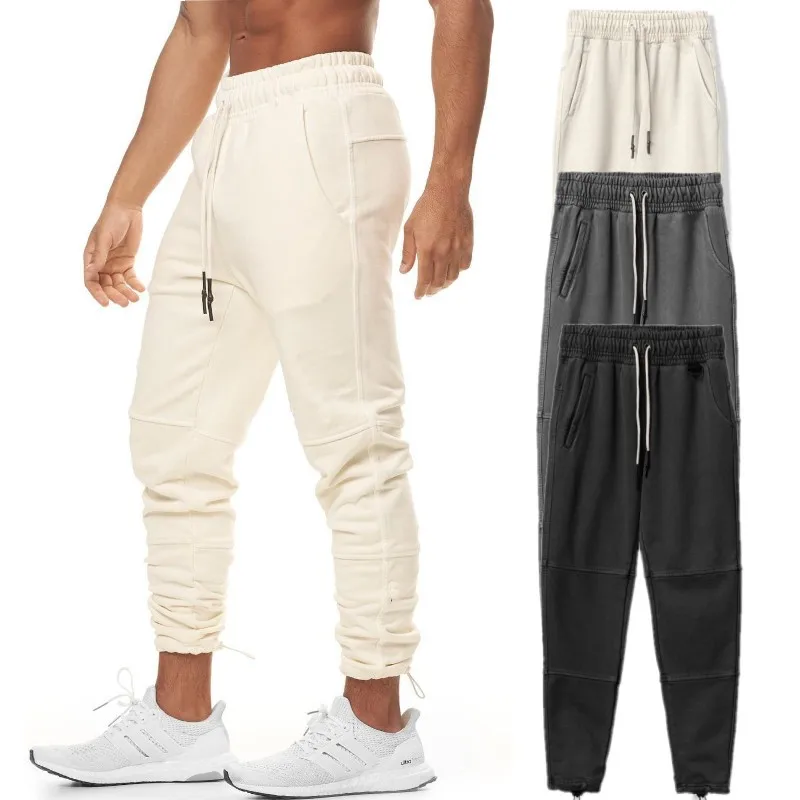 Solid Color Ankle Banded Men Pants Loose Straight Drawstring Casual Pants Sweatpants Fitness Clothing
Solid Color Ankle Banded Men Pants Loose Straight Drawstring Casual Pants Sweatpants Fitness Clothing