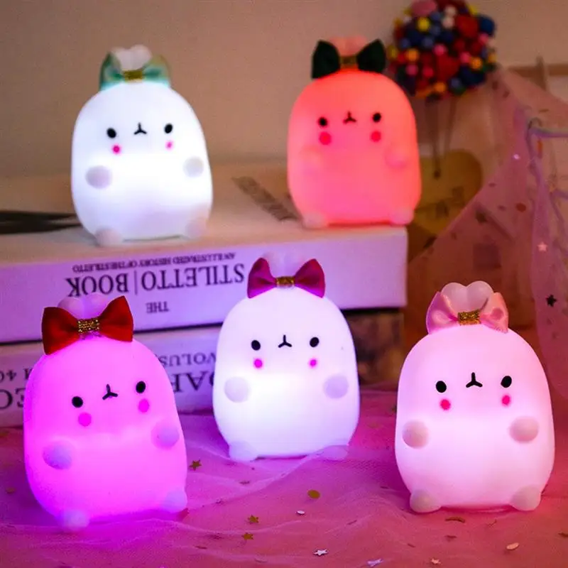 Portable Cartoon Silicone Animal Lamp Child Sleeping Nightlight Mini Bear Rabbit Hippo Owl Penguin Lamp RGB LED Light For Kids
Portable Cartoon Silicone Animal Lamp Child Sleeping Nightlight Mini Bear Rabbit Hippo Owl Penguin Lamp RGB LED Light For Kids