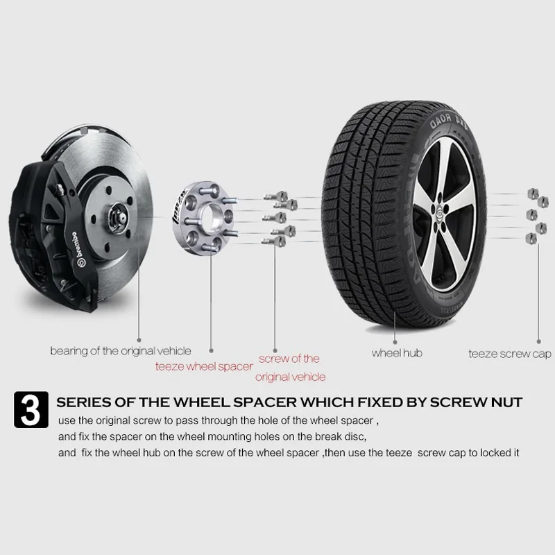 Teeze 4pcs 5X114.3 67.1CB 25mm Thick Hubcenteric Black Color Wheel Spacer Adapters For Kia Series
Teeze 4pcs 5X114.3 67.1CB 25mm Thick Hubcenteric Black Color Wheel Spacer Adapters For Kia Series