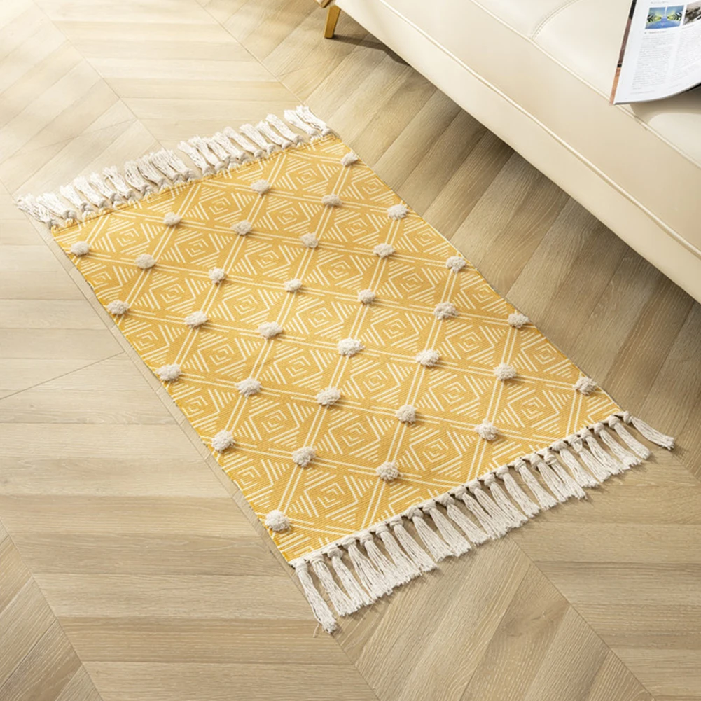 Entrance Area Rug With Tassels Washable Living Room Carpet Nordic Style Floor Mat Doormat Bedroom Woven Decorative Balcony
Entrance Area Rug With Tassels Washable Living Room Carpet Nordic Style Floor Mat Doormat Bedroom Woven Decorative Balcony