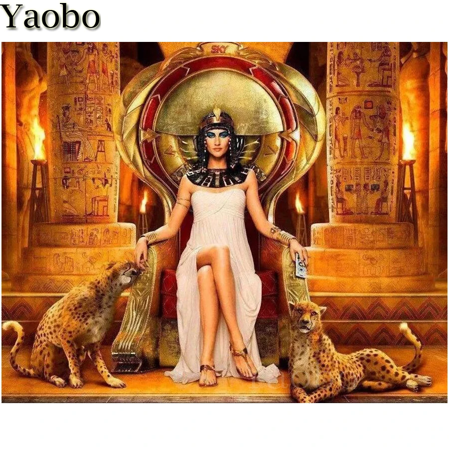 Full square round diamond Embroidey Egyptian woman and leopard DIY Diamond Painting Cross-Stitch Cleopatra 5 d Diamond Mosaic
Full square round diamond Embroidey Egyptian woman and leopard DIY Diamond Painting Cross-Stitch Cleopatra 5 d Diamond Mosaic