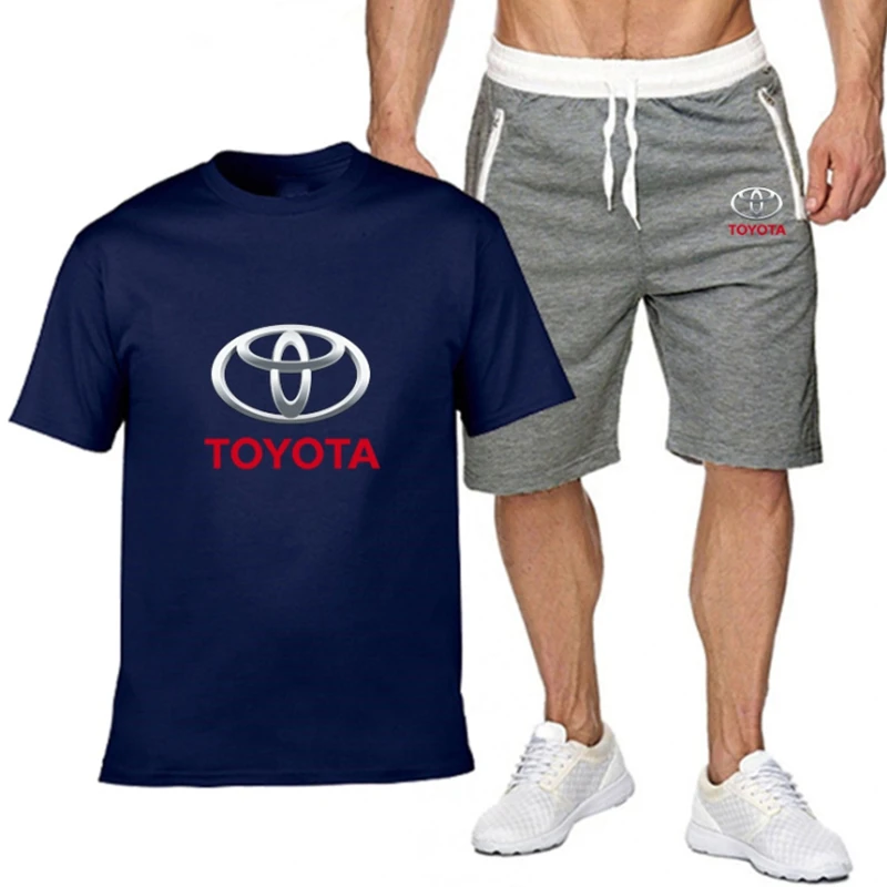 Mens Short Sets for TOYOTA Car Logo Printed Summer High Quality Cotton Sportswear 2Pcs Tshirt Shorts Tracksuit Man Brand Sets
Mens Short Sets for TOYOTA Car Logo Printed Summer High Quality Cotton Sportswear 2Pcs Tshirt Shorts Tracksuit Man Brand Sets