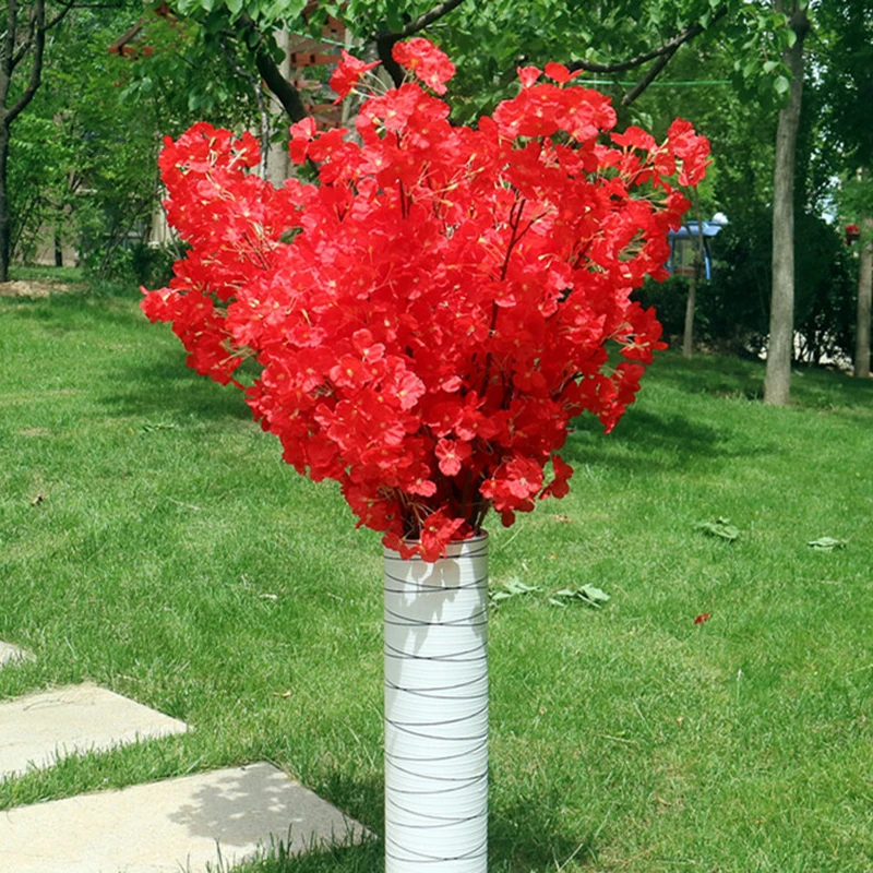 Artificial Cherry Blossom Tree 120 Heads Vertical Silk Cherry Trees DIY Wedding Christmas Valentine's Party Fake Flowers Decor
Artificial Cherry Blossom Tree 120 Heads Vertical Silk Cherry Trees DIY Wedding Christmas Valentine's Party Fake Flowers Decor