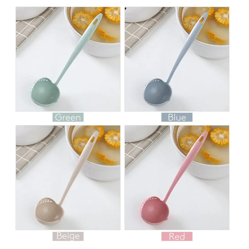 1 PCS Creative Multifunctional Kitchen 2 in 1 Spoon Strainer Long Handle Soup Spoons Tableware Cooking Plastic Ladle Tableware
1 PCS Creative Multifunctional Kitchen 2 in 1 Spoon Strainer Long Handle Soup Spoons Tableware Cooking Plastic Ladle Tableware