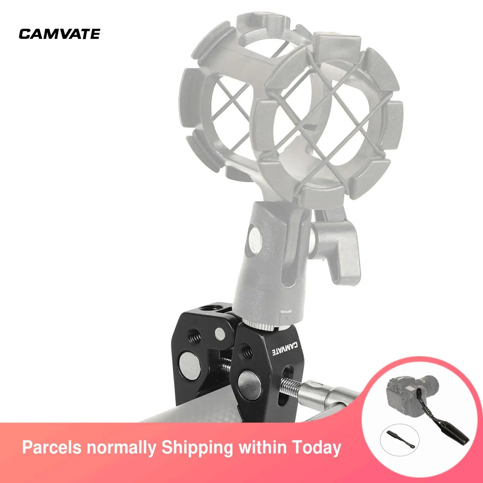 CAMVATE Super Crab Clamp Pliers Clip With 1/4"-20 Female To 5/8"-27 Male Screw Converter For Monitor,Vide Light,Flash,Microphone
CAMVATE Super Crab Clamp Pliers Clip With 1/4"-20 Female To 5/8"-27 Male Screw Converter For Monitor,Vide Light,Flash,Microphone