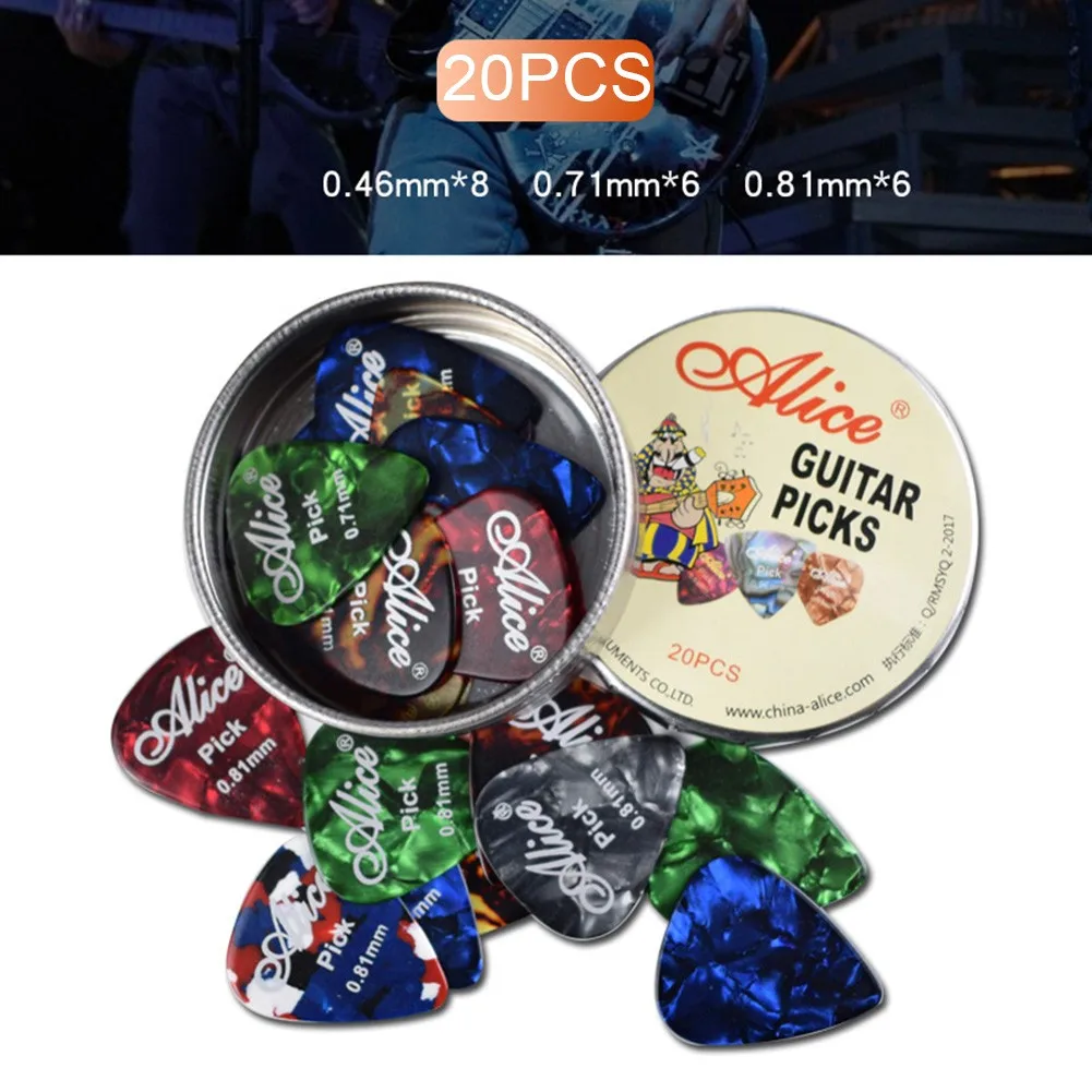 12/20/24pcs Alice Celluloid Acoustic Electric Guitar Picks Plectrums 0.46 0.71 0.81mm Thickness Instruments Guitar Accessories
12/20/24pcs Alice Celluloid Acoustic Electric Guitar Picks Plectrums 0.46 0.71 0.81mm Thickness Instruments Guitar Accessories