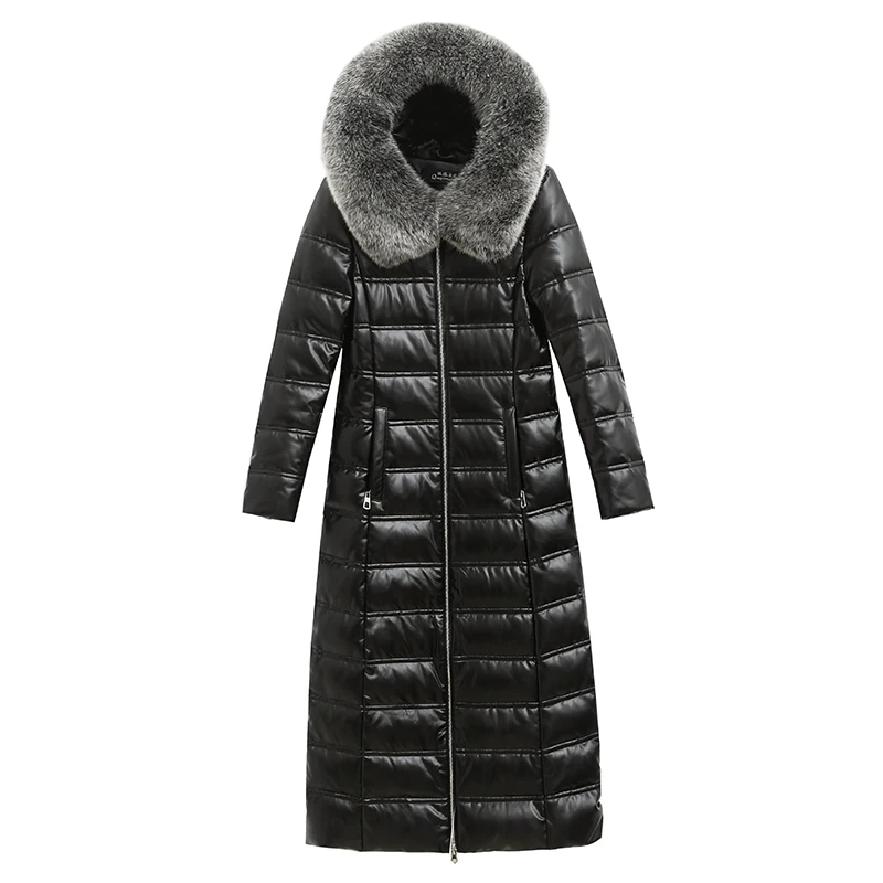 Real leather 90% duck down warm Parkas coat winter fashion thick warm down jacket female longer fox fur hooded down jacket F776
Real leather 90% duck down warm Parkas coat winter fashion thick warm down jacket female longer fox fur hooded down jacket F776