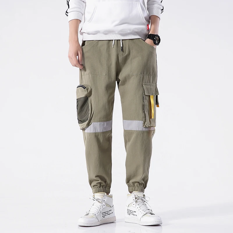 

Streetwear Cargo Pants Men 2020 Mens Joggers Pants Black Sweatpant Male Hiphop Spring Autumn Pockets Trousers Overalls