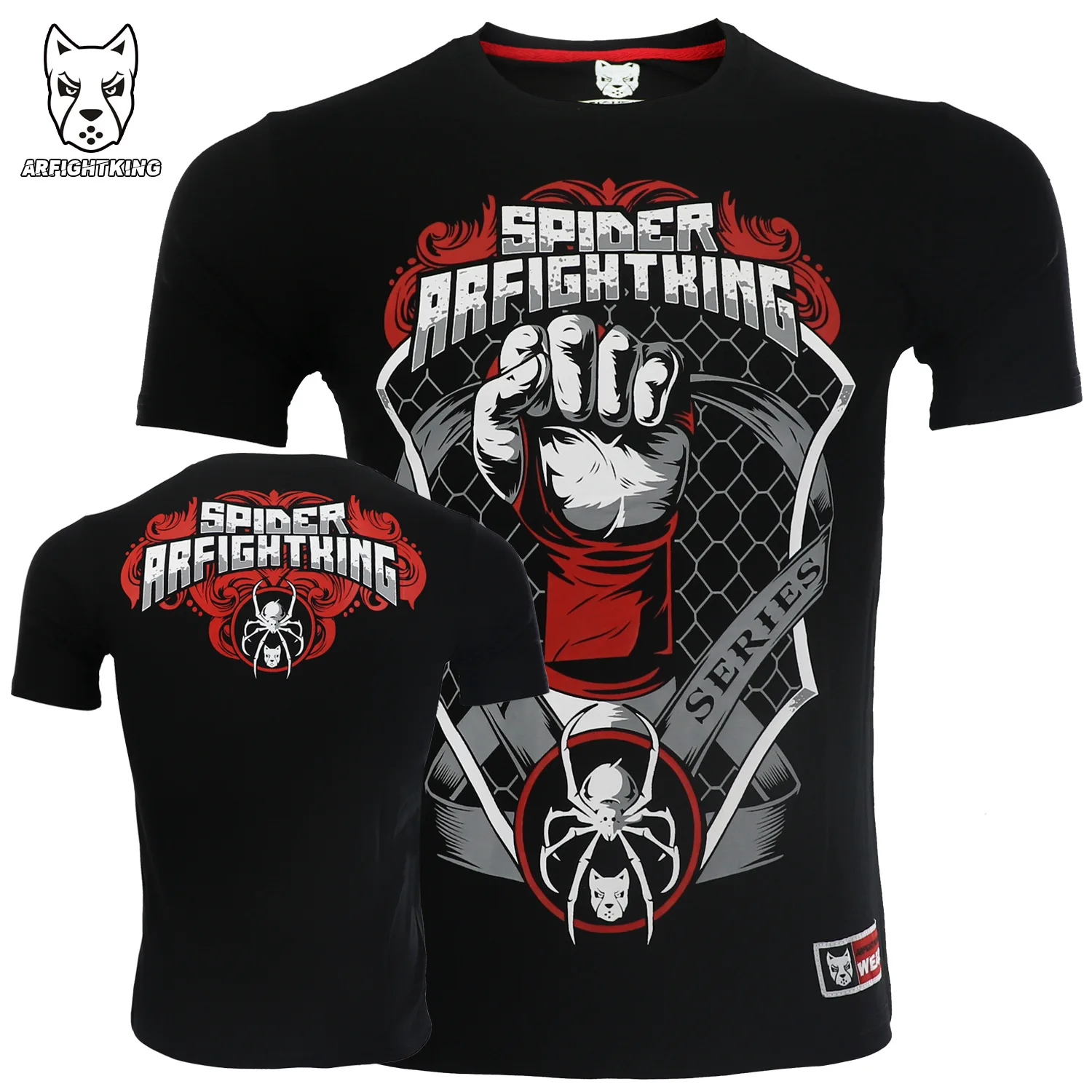 

MMA Rashguard Black Boxing T Shirt Breathable Fast Dry Muay Thai Shirts Men Fight Kickboxing Jerseys BJJ Brazilian Jiujitsu Top
