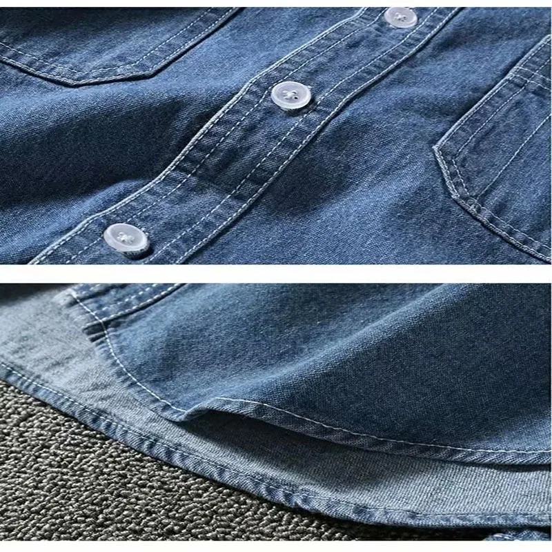 Carhart- Spring And Autumn Style Men's And Women's Lapel Long-Sleeved Denim Shirts, Loose Casual Shirts, Retro Jackets
Carhart- Spring And Autumn Style Men's And Women's Lapel Long-Sleeved Denim Shirts, Loose Casual Shirts, Retro Jackets