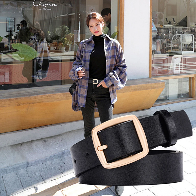 New Hot Fashion Women Men Belts Leather Metal Pin Buckle Waist Belt Waistband
New Hot Fashion Women Men Belts Leather Metal Pin Buckle Waist Belt Waistband