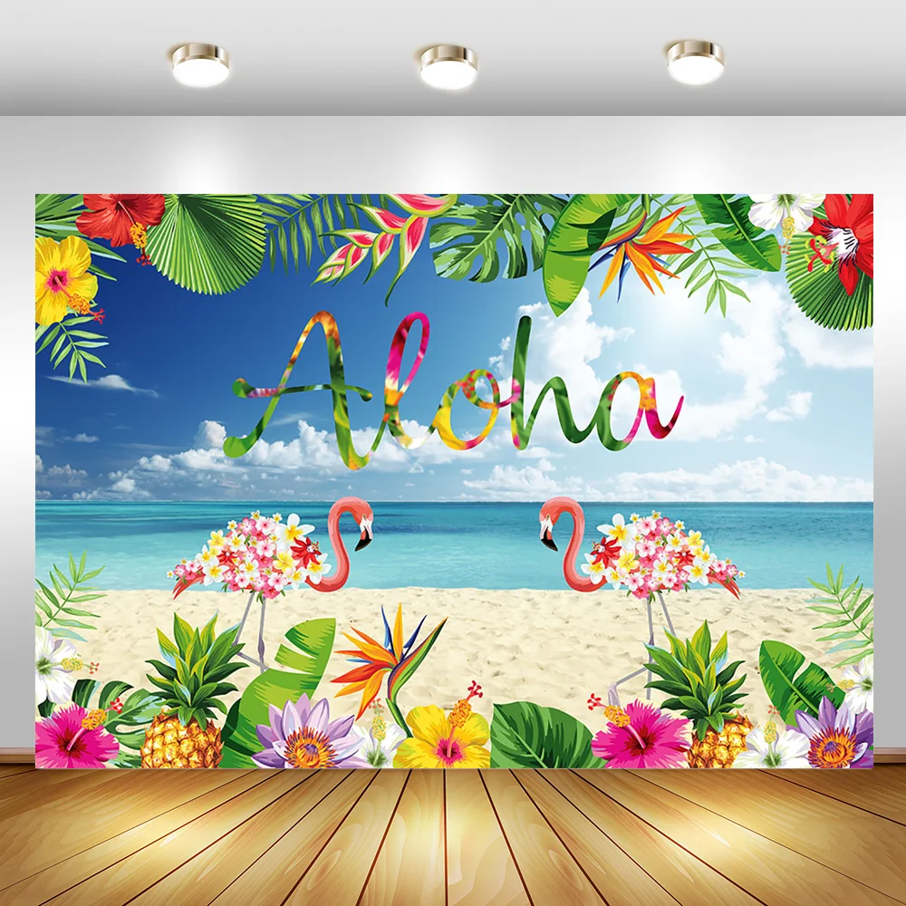 Summer Beach Theme Birthday Backdrop Tropical Green Leaves Flowers Flamingo Party Photography Backgrounds Decorations Supplies
Summer Beach Theme Birthday Backdrop Tropical Green Leaves Flowers Flamingo Party Photography Backgrounds Decorations Supplies