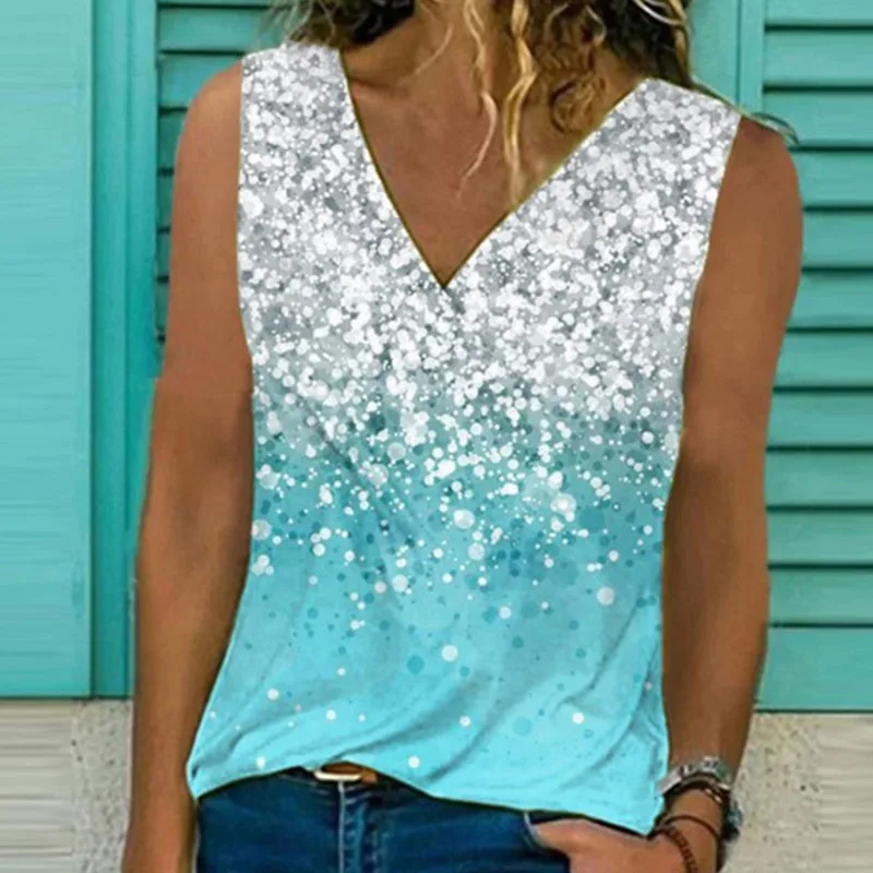 Summer New V Neck Sleeveless Blouses Shirts Fashion Flower Print Slim Fit Pullover Tops Women Casual Plus Size Blusas Streetwear
Summer New V Neck Sleeveless Blouses Shirts Fashion Flower Print Slim Fit Pullover Tops Women Casual Plus Size Blusas Streetwear