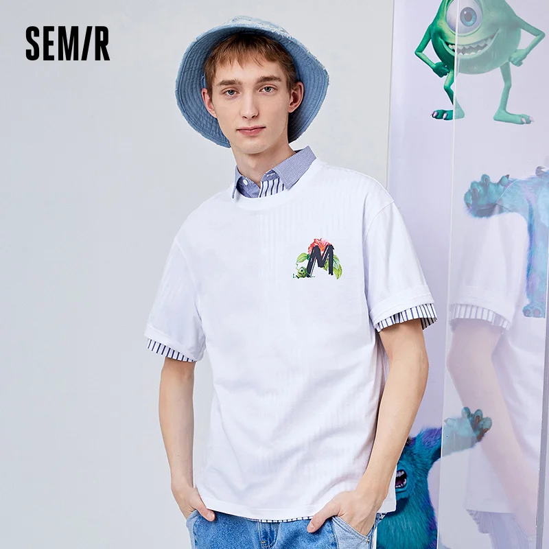 SEMIR Summer Short Sleeve T-Shirts Men 2021 Trendy Brand Trend Loose T Shirt Ins Teenager
SEMIR Summer Short Sleeve T-Shirts Men 2021 Trendy Brand Trend Loose T Shirt Ins Teenager