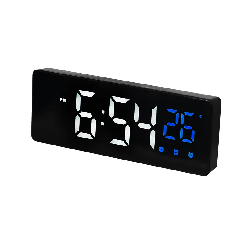 LED Mirror Alarm Clock Desk Clock Silent Electronic Digital Clocks Modern Design Alarm Watch Snooze Display Bedside Alarm Clock
LED Mirror Alarm Clock Desk Clock Silent Electronic Digital Clocks Modern Design Alarm Watch Snooze Display Bedside Alarm Clock