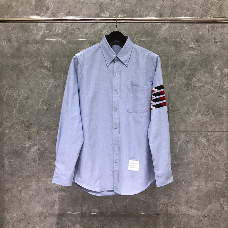 TB THOM Shirt Spring Autunm Fashion Brand Men's Shirt Fun-mix Color 4-bar Stripe Casual Cotton Oxford Custom Wholesale TB Shirt
TB THOM Shirt Spring Autunm Fashion Brand Men's Shirt Fun-mix Color 4-bar Stripe Casual Cotton Oxford Custom Wholesale TB Shirt