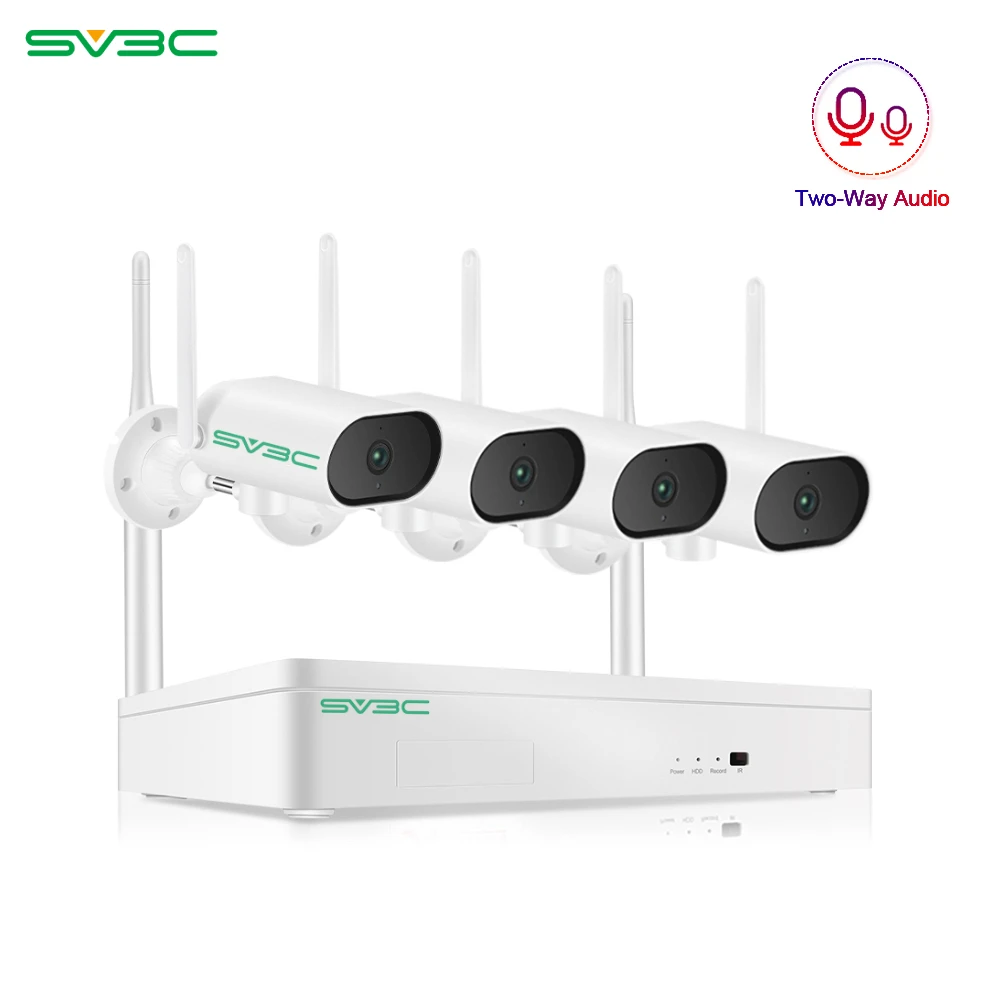 SV3C 3MP PTZ Wireless Surveillance Camera System Audio Record CCTV System Night Vision NVR Set No Nailing Design Outdoor NVR Kit
SV3C 3MP PTZ Wireless Surveillance Camera System Audio Record CCTV System Night Vision NVR Set No Nailing Design Outdoor NVR Kit