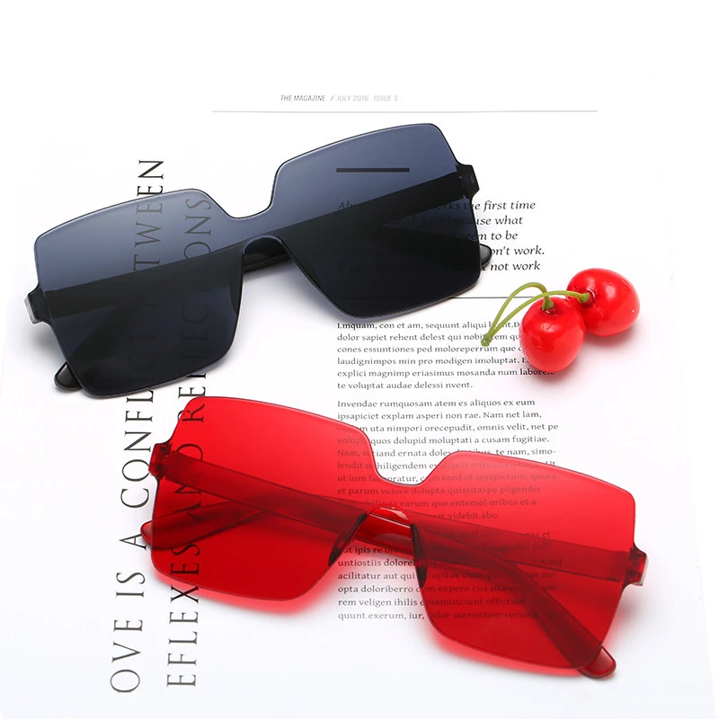 Square Oversized Style Sunglasses Woman Fashion Brand Designer Sun Glasses Male Female Gradient Mirror Rimless Oculos De Sol
Square Oversized Style Sunglasses Woman Fashion Brand Designer Sun Glasses Male Female Gradient Mirror Rimless Oculos De Sol