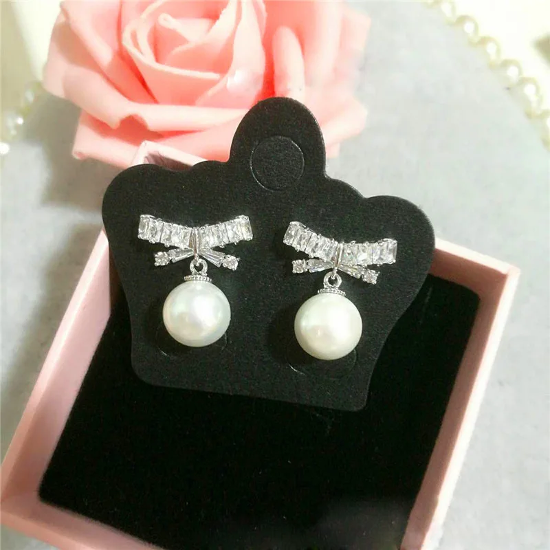 Pearl Jewelry S925 Sterling Silver Diamonds Wedding Earrings for Women Cute Cartoon Bowknot Fine Jewelry Fashion Silver Gift
Pearl Jewelry S925 Sterling Silver Diamonds Wedding Earrings for Women Cute Cartoon Bowknot Fine Jewelry Fashion Silver Gift