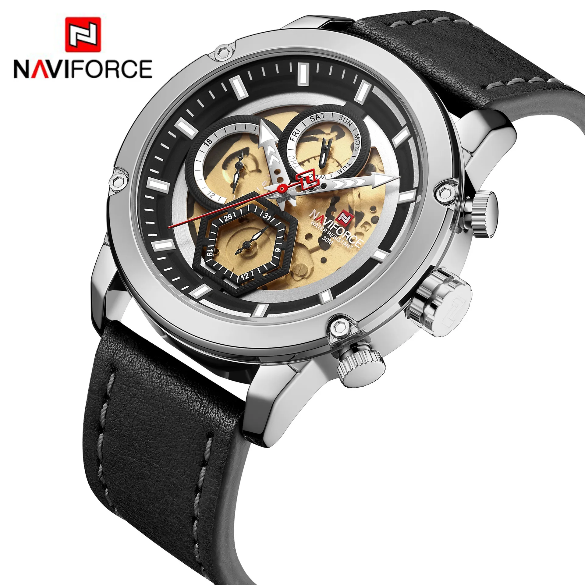 NAVIFORCE hollow watch men's sports quartz watch 2019 new electronic steel band watch 9167
NAVIFORCE hollow watch men's sports quartz watch 2019 new electronic steel band watch 9167