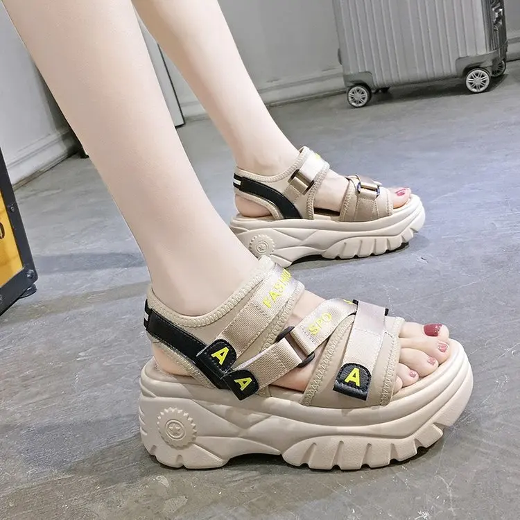 New Black Khaki 6CM Sport Platform Sandals Women Sandals Women Shoes 2020 Summer New Wild Rome Style Thick Bottom Roman Shoes
New Black Khaki 6CM Sport Platform Sandals Women Sandals Women Shoes 2020 Summer New Wild Rome Style Thick Bottom Roman Shoes