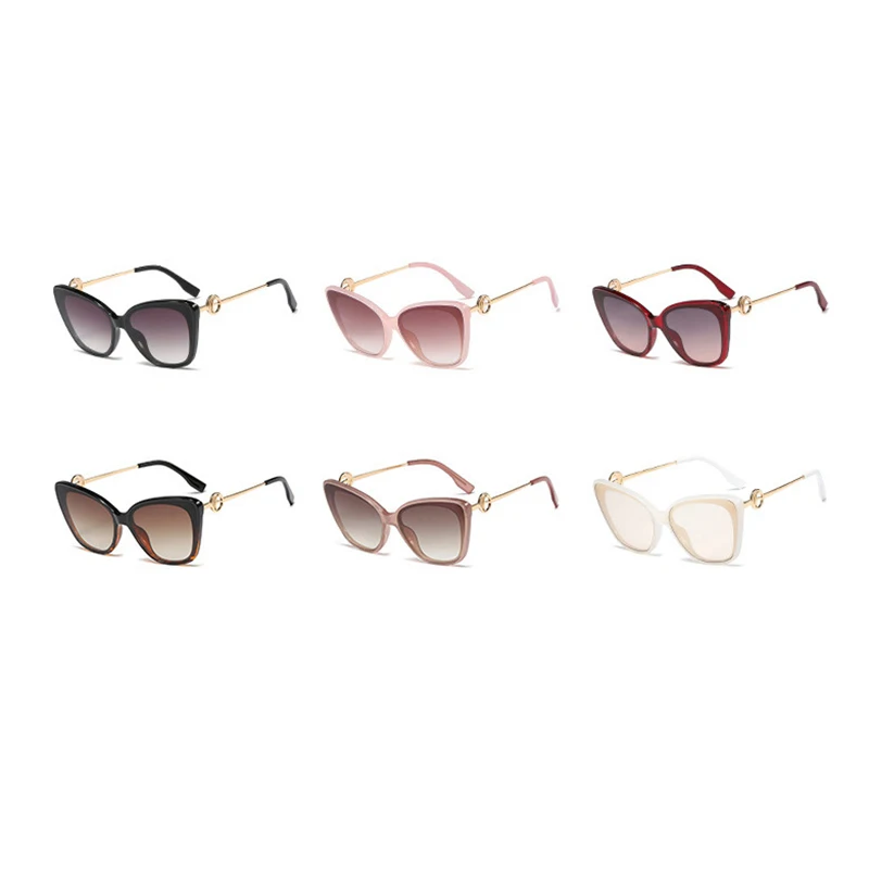 Fashion Luxury Brand Designer Cat Eye Sunglasses Women Personality Oversized Vintage Metal Frame Sun Glasses For Female UV400
Fashion Luxury Brand Designer Cat Eye Sunglasses Women Personality Oversized Vintage Metal Frame Sun Glasses For Female UV400