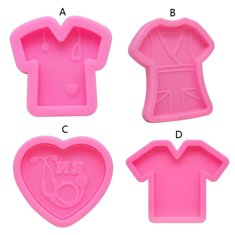4Pcs Handmade Doctor's and Nurse's Clothes Mold Stethoscope Pendant Keychain Resin Mold Doctor Jewelry Gift Craft Tools
4Pcs Handmade Doctor's and Nurse's Clothes Mold Stethoscope Pendant Keychain Resin Mold Doctor Jewelry Gift Craft Tools