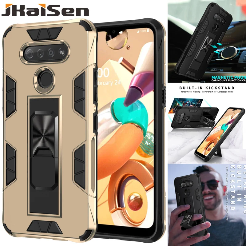JKaiSen Shockproof Case For LG K40 K50 K51 K31 Strong Anti-Fall Bracket Protective Cover Phone Case Car Holder Back Case Caso
JKaiSen Shockproof Case For LG K40 K50 K51 K31 Strong Anti-Fall Bracket Protective Cover Phone Case Car Holder Back Case Caso