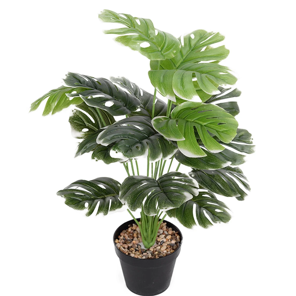 55cm Turtle Leaf Artificial Plants Home Decor Green Palm Leaves Monstera Living Room Decor Plastic Fake Plant Wedding Decoration
55cm Turtle Leaf Artificial Plants Home Decor Green Palm Leaves Monstera Living Room Decor Plastic Fake Plant Wedding Decoration