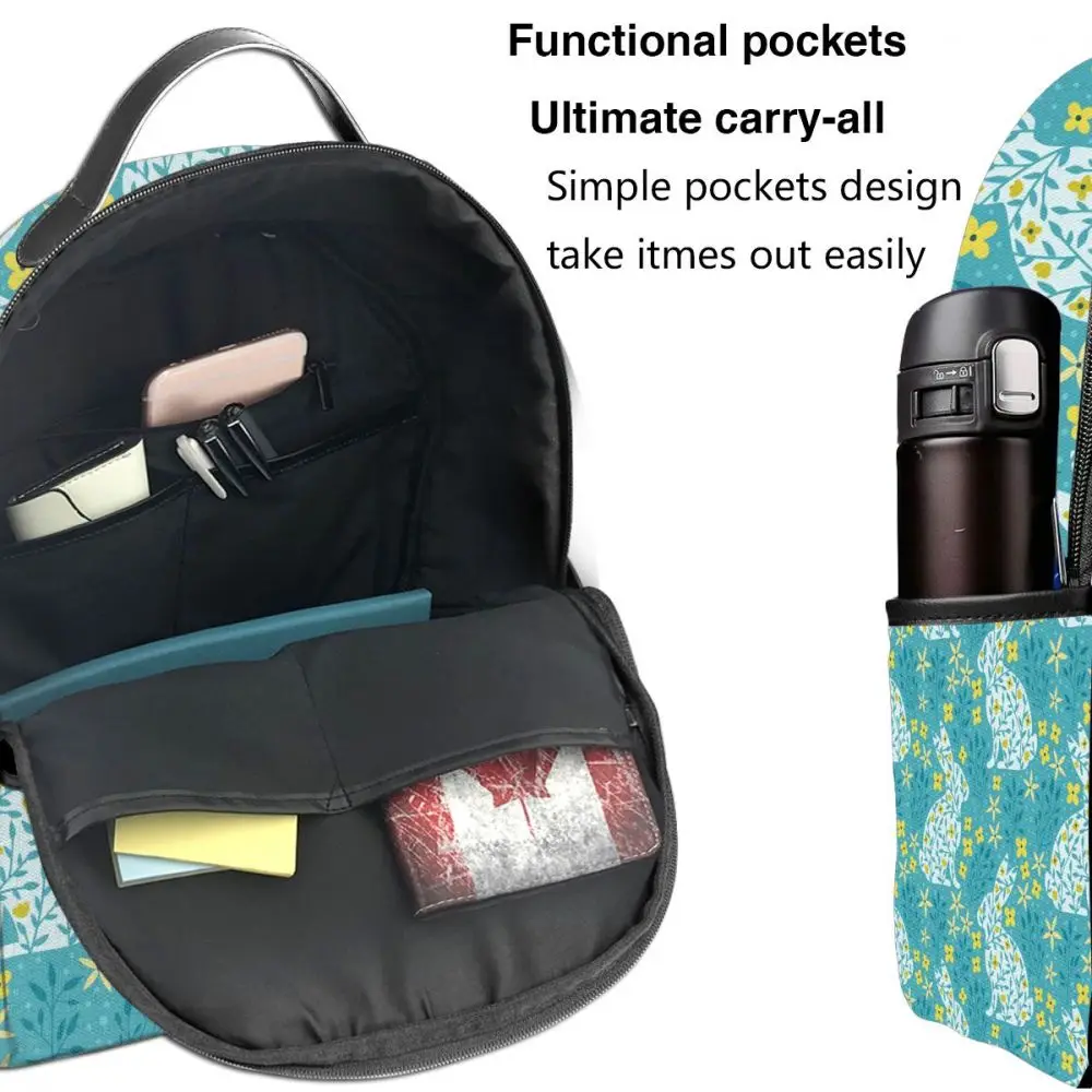 Fashion backpack 2021 shoulder bags Floral Rabbit's Silhouettes And Flowers school bags for teenage girls light travel backpack
Fashion backpack 2021 shoulder bags Floral Rabbit's Silhouettes And Flowers school bags for teenage girls light travel backpack