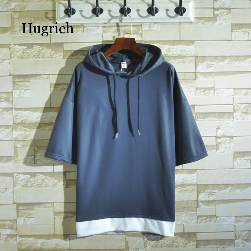 Men's T-shirt Hip Hop Hooded Short Sleeve Hole Hole Solid Color Base Casual All-match Oversized T-Shirt Harajuku Curved Hem
Men's T-shirt Hip Hop Hooded Short Sleeve Hole Hole Solid Color Base Casual All-match Oversized T-Shirt Harajuku Curved Hem