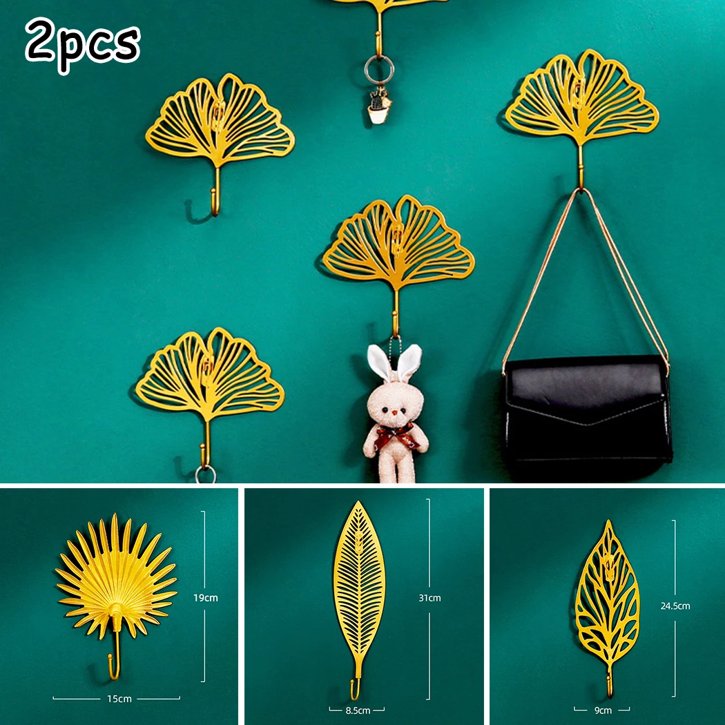 2pcs Nordic Golden Leaf Shape Wall Hook Decor Rack Coat Clothes Key Hanger Home Iron Art Wall Hanging Storage Free-Hole
2pcs Nordic Golden Leaf Shape Wall Hook Decor Rack Coat Clothes Key Hanger Home Iron Art Wall Hanging Storage Free-Hole