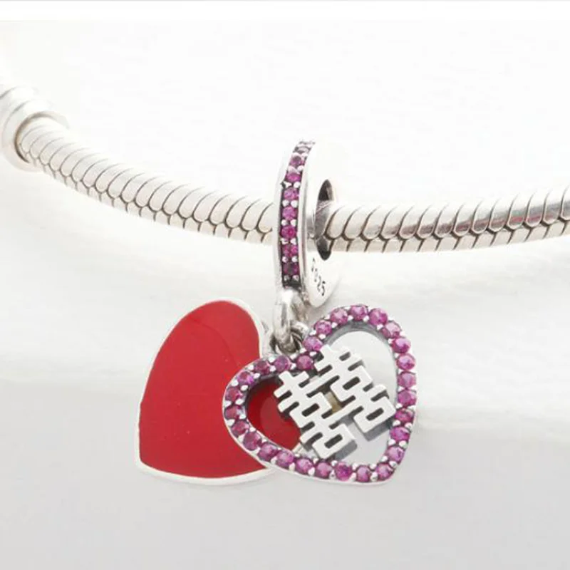 100% 925 Sterling Silver Charm Chinese Style Double Happiness Pendant Fit Pandora Women Bracelet & Necklace Diy Jewelry
100% 925 Sterling Silver Charm Chinese Style Double Happiness Pendant Fit Pandora Women Bracelet & Necklace Diy Jewelry