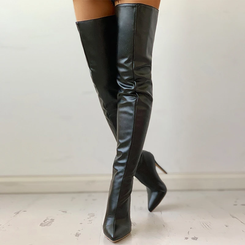 Autumn Winter Women Sexy High Heels Over The Knee Boots Black Thigh High Boots Ladies Shoes Women's Long Boot Plus Size 43
Autumn Winter Women Sexy High Heels Over The Knee Boots Black Thigh High Boots Ladies Shoes Women's Long Boot Plus Size 43